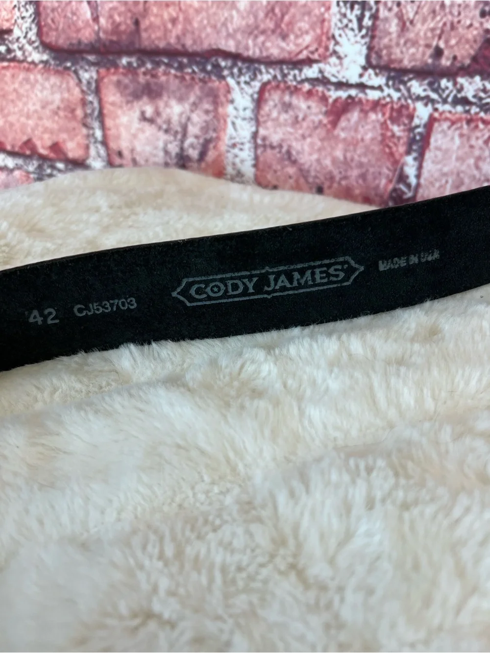 Cody James Black Leather Western Belt Made In USA